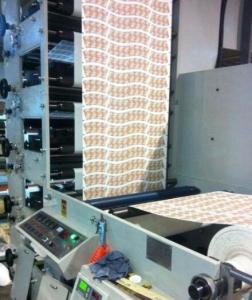 Web Width 890mm Flexo Roll Printing Machine 50-60m/Min Max Width 850mm White