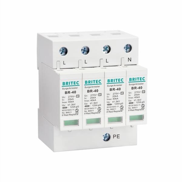 Cheap Lightning Protection 4P AC230V 3 Phase Surge Protection Device for sale