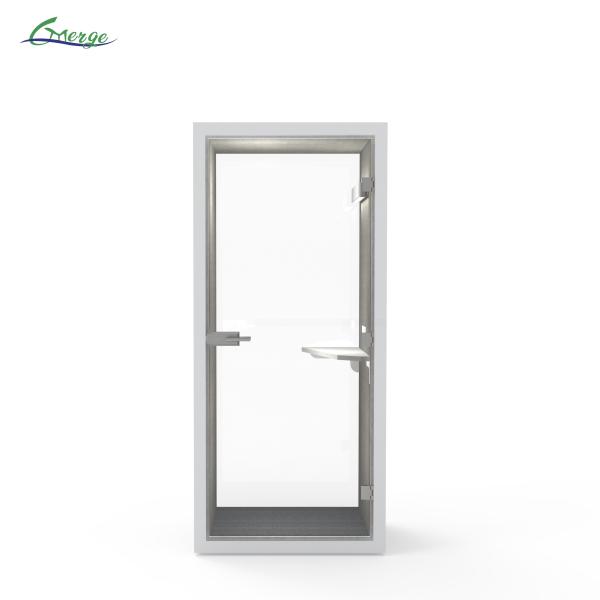 Cheap LED Lighting Modular Sound-Blocking Workspace Phone Booth for Work Environment for sale