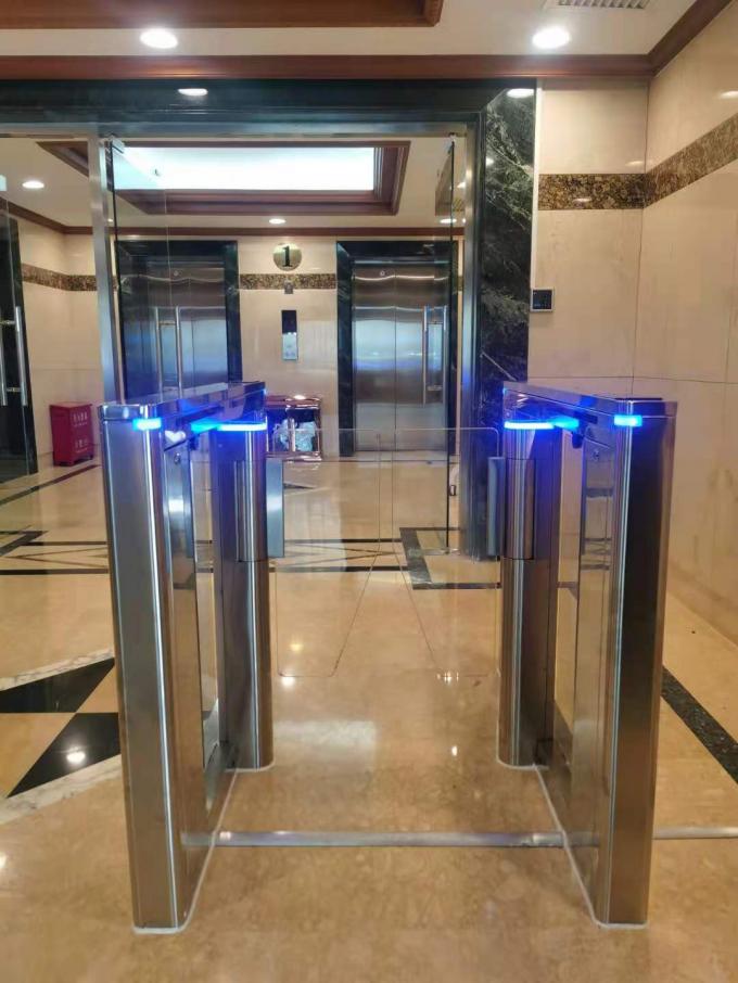 10MM Acrylic Office Security Gates Brushless Motor Automatic Intelligent Systems 1