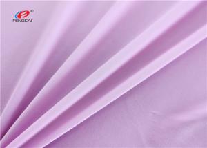Warp Knitted Poly Spandex 4 Way Lycra Fabric For Swimwear Solid Colour
