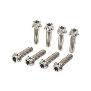 China Grade 5 Titanium Hex Flange Bolts M5 10mm Grade 12.9 Titanium Flanged Bolt Bike Screw on sale