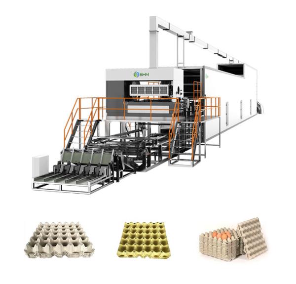 Cheap Pulp Egg Tray Molding Machine Automatic Using Recycling Waste Paper for sale