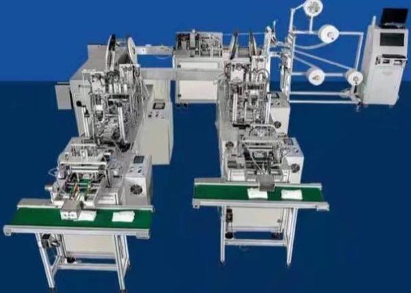 Cheap Servo Drive Mask Making Equipment / Automation Face Mask Maker Machine for sale
