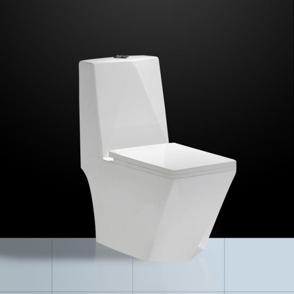 Cheap Dual Flush Floor Mounted Wc With P Trap Diamond Shape Washdown for sale