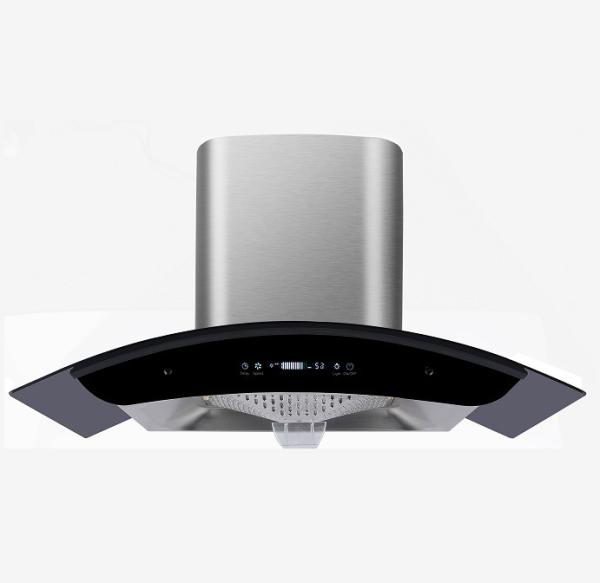 Cheap SS Glass Island Extractor Copper Range Hood 30 Inch for sale