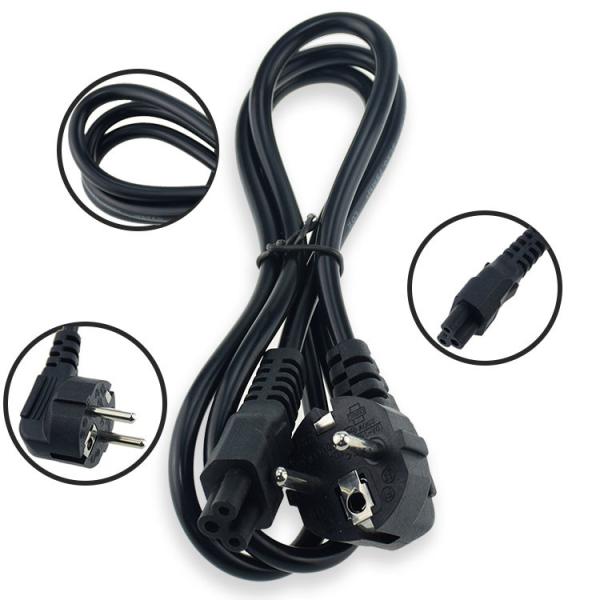 Cheap C5 C7 C14 Plug EU Cooper 3 Prong Ac Laptop Power Cord 220v for sale