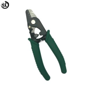 China Three Hole Carbon Steel Wire Stripper Cutter Buffer Coating With TPR Handle on sale