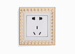 China Amertop Brass BS single UK power wall electrical 13A switched socket on sale
