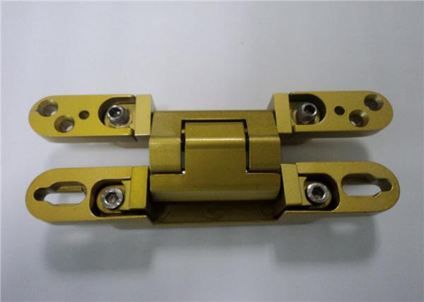Cheap Chrome Painted / Gold Painted 3D Adjustable Concealed Hinge 135x18x21 mm for sale