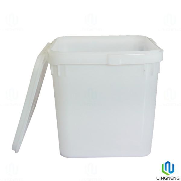 Cheap 23L Square Plastic Buckets Stackable Nestable With Lid for sale