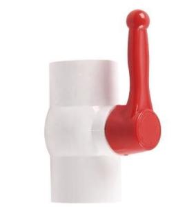 QX-001 Long Handle 1/2 rdquor -4 rdquor PVC Ball Valve with Thread or Socket Connection