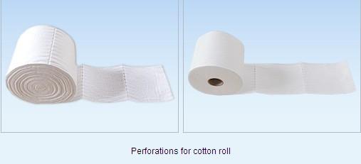 Cheap Length  100sections  Width 120mm Perforation For Cotton Roll for sale