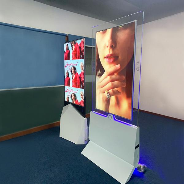 Cheap RTC Clock Double Sided Digital Signage Interactive Touch 55in for sale