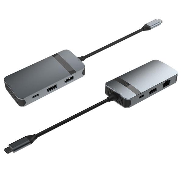 Cheap Usb C Adapter Ethernet Hdmi PD Charging USB-C Hub 6-In-1 Type C Adapter USB 3.0 2.0 PD Converter for sale