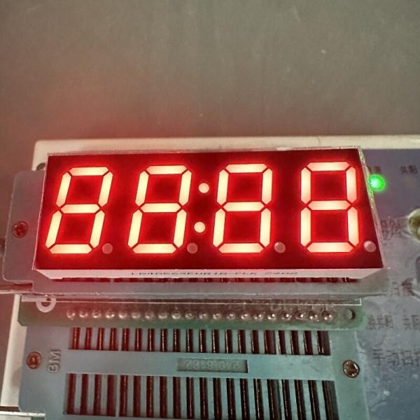 Cheap Yellow Green 4 Digit 14.2mm 7 Segment LED Display Common Anode For Temperature Control for sale