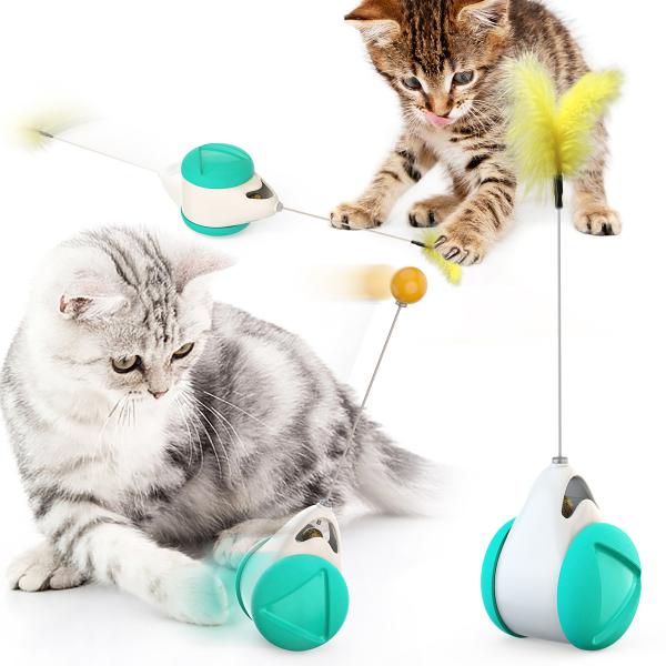 Cheap ABS Cat Balance Toy Rotating Gifts Kitty Catnip Interactive Pet Ball for sale