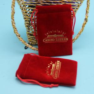 Best Promotion Handmade Beautiful Mini Felt Drawstring Packaging Velvet Pen Bag wholesale