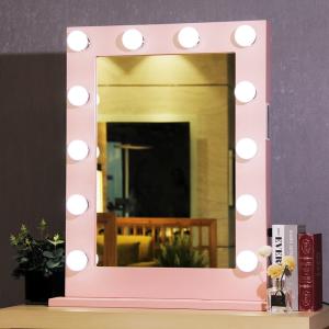 China Dimmable LED Lighted Makeup Mirror With Music Player And Adjustable Lights on sale