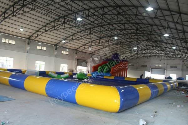 Cheap Inflatable slide with pool,inflatable gaint slide,Amusement water Park for sale