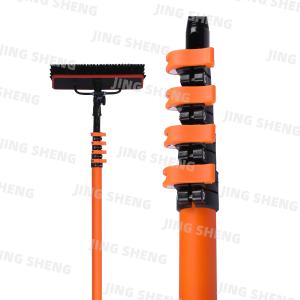 China 37ft 100% Anti-Spin Carbon Fiber Telescopic Window Cleaning Pole Retractable Length For high-rise window cleaning, solar panels on sale