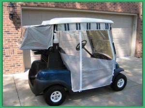 Best Track Style Golf Cart Enclosures 3  Sided Nylon Golf Cart Covers Light Weigh wholesale