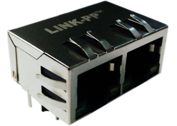 Cheap 7499221121 Multi-port RJ45 1x2 100Base-T Dual Port With LED Shielded Tabs for sale
