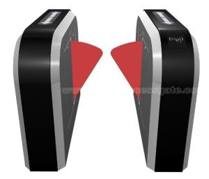 China Elegant Design Intelligent Swing Automatic Barrier Gate With Aluminum Alloy Mechanism with people counting systems on sale