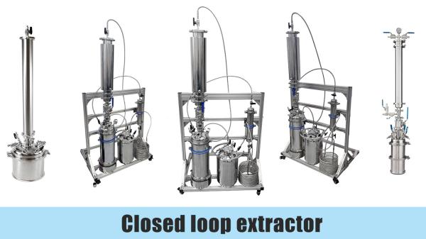 Cheap SS304 2LB Bho Closed Loop Extraction Machine Mirror Polish for sale