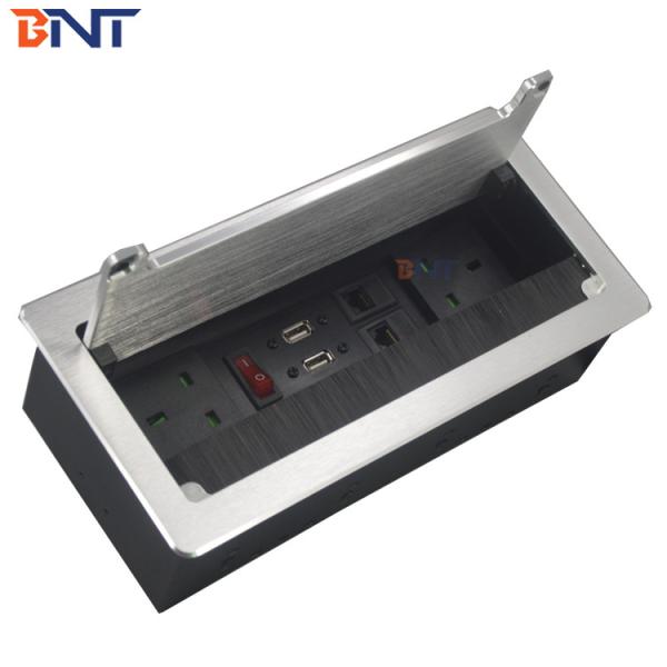 Cheap Smart office use cable management brush power data table outlet box for sale
