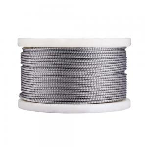 Best Non-Alloy T316 Stainless Steel 1/4 Aircraft Deck Railing Cable 7x19 250FT Wire Rope wholesale