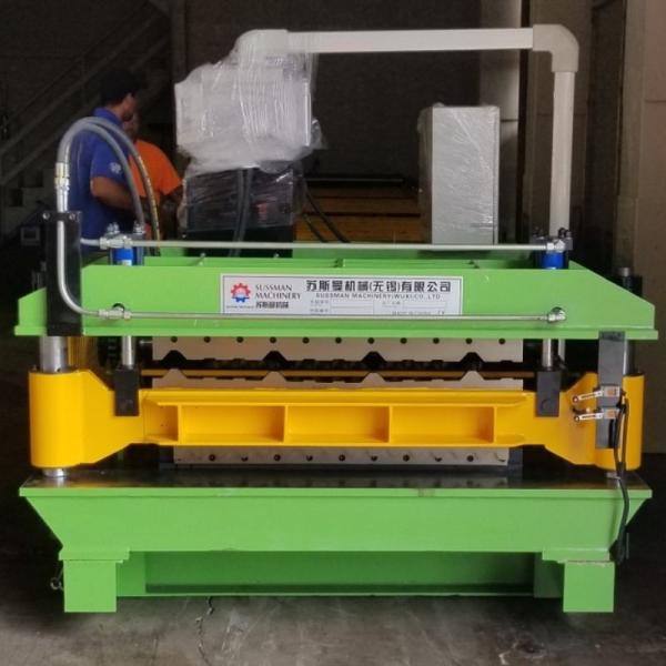 Cheap R Panel Corrugated Double Layer Roll Forming Machine For Tile 12m/Min for sale