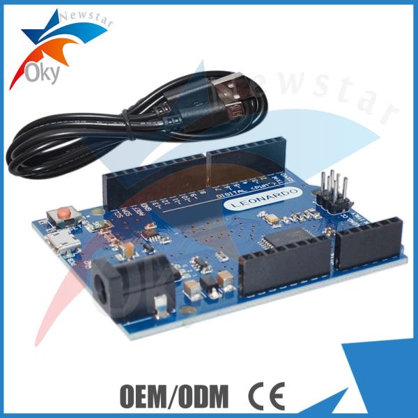 Cheap Leonardo R3 Development Board For Arduino , ATmega32U4 Board With USB Cable for sale