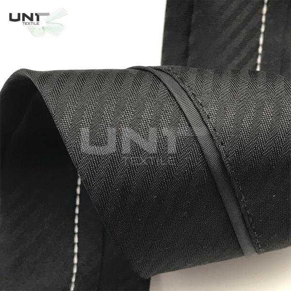 Cheap Custom Webbing Trouser Elastic Waistband Fabric 100% Polyester Material For Pants for sale