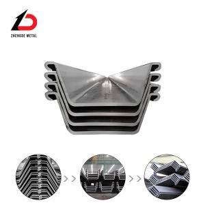 Hot Rolled Steel Sheet Pile Steel of Type 2 Steel Sheet Pile Type 3 U-Shaped Steel Sheet Pile with Factory Stock