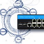 8 port industrial ethernet switch layer 2 managed switch DC12/24/48V Dual power