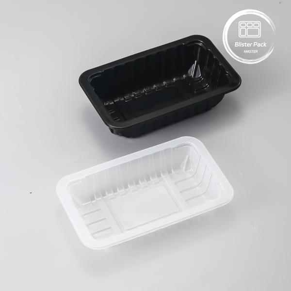 Cheap Customized PP Food Vacuum Formed Packaging Trays Disposable Plastic Serving Trays With Logo for sale