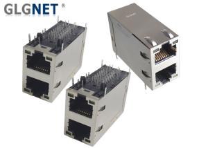 China Right Angle Rj45 Jack Connector , 5G Networking Connector With LED 5 Channels PHY on sale