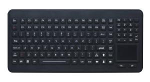 120 Keys durable antimicrobial silicone keyboard with touchpad numeric keypad