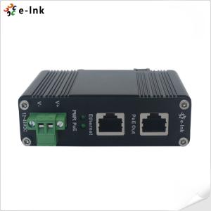 China 12~48V DC Power Over Ethernet Injector Industrial 1.25G 2.5G 5G 10G PoE RJ45 Connector on sale