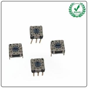 Best BCD Code Rotary Dip Switch 3 Position Thru Hole Terminal 3+3 PIns wholesale