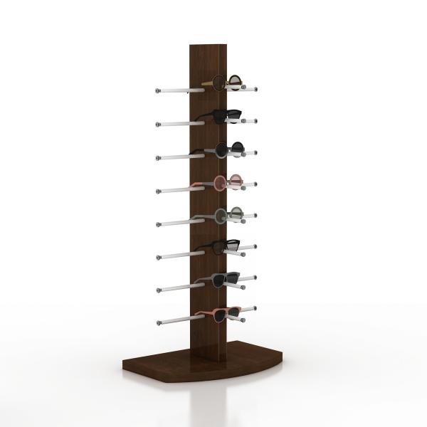 Cheap Sunglasses Display Stand Rack Floor Standing Shelf Optical Lens Frame 8 Pair Eyewear for sale