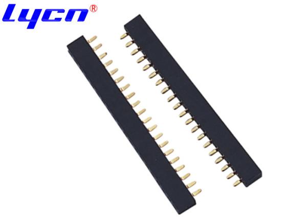 Cheap Single row Dip type female header with Maximum insertion force 0.2KFG insulator material  PA9T for sale