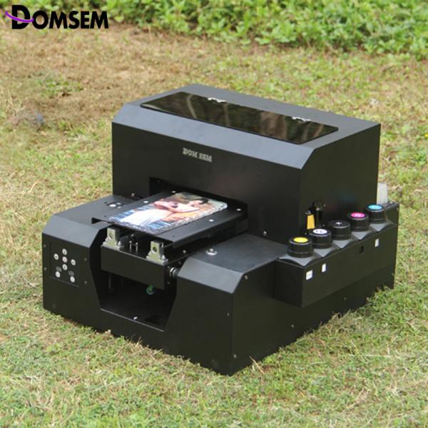 Cheap T - Shirt A4 UV Flatbed Printer 395nm Continuous Ink Supply System for sale