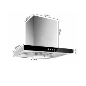 Best 70cm Recirculating Range Hood Extractor Touch Switch Custom wholesale