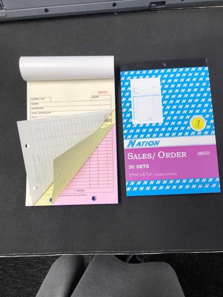 Cheap Pre Printed Business Transaction Forms in Color Numbered Set of 10 Books for sale