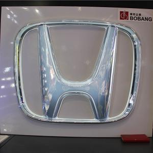Best Honda car dealership show wall hanging eye-catching LED vacuum foam chrome plated car signage wholesale