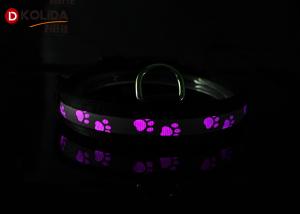 China Flashing Luminous LED Dog Safety Collar , Safety Light Up USB Lighted Dog Collars on sale