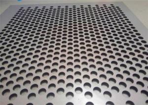 Decorative Perforated Metal Mesh Screen / Metal Perforated Sheet Customized Size