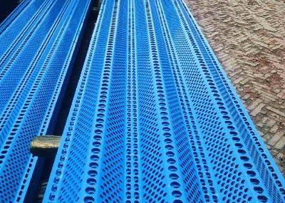 Cheap Blue Perforated Windbreak Fence Panels 1.0mm Thickness For Noise Control for sale